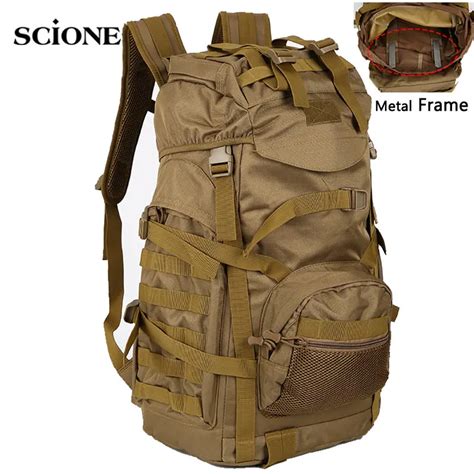 Molle bolsa táctica militar para acampar para hombre mochila grande de