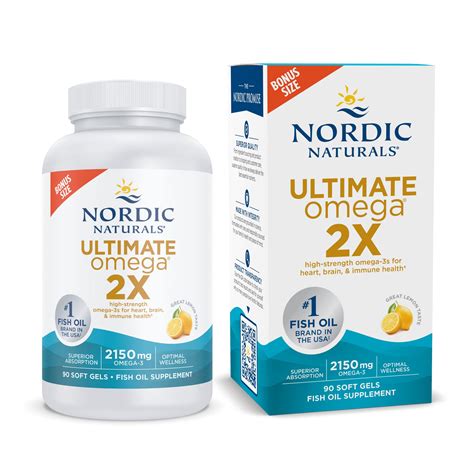 Buy Nordic Naturals Ultimate Omega 2X Lemon Flavor 90 Soft Gels