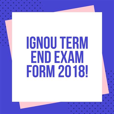 Tentative Date Sheet Of Term End Examination Tee Of June 2018 Ignou