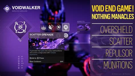 Nothing Manacles Void 3 0 Warlock Build With Repulsor Brace Destiny 2