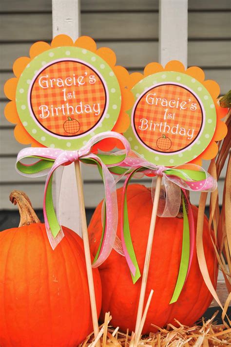 Pumpkin Birthday Birthday Party Ideas Photo 1 Of 12 Catch My Party