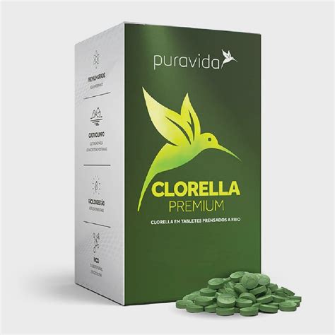 Clorella Clorela Premium Tabletes De Mg G Pura Vida Epn