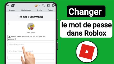 Comment Changer Le Mot De Passe Dans Roblox Changer Le Mot De Passe