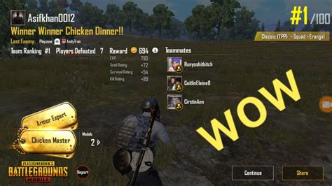 Pubg Winner Winner Chicken Dinner Game Play Youtube