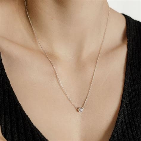 Eden And Co® Fine Jewellery Delicate Solitaire Necklace