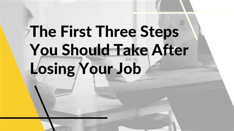 The First Three Steps You Should Take After Losing Your Job Video