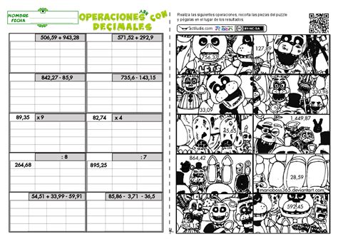 Operaciones Variadas Con Decimales V Actiludis