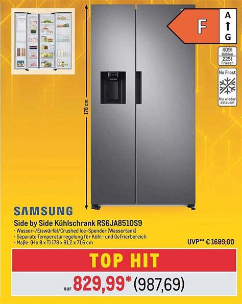 Samsung Side By Side K Hlschrank Rs Ja S Angebot Bei Metro