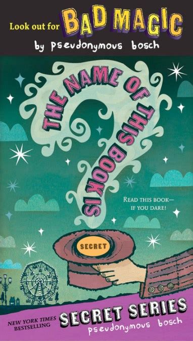 The Name Of This Book Is Secret By Pseudonymous Bosch Hachette Book Group