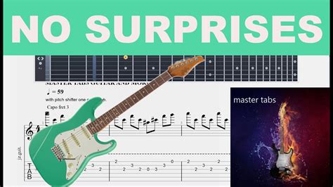 NO SURPRISES RADIOHEAD Guitar Tab TUTORIAL Mastertabs