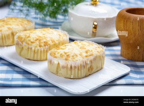 Delicious Steamed Cake Stock Photo Alamy