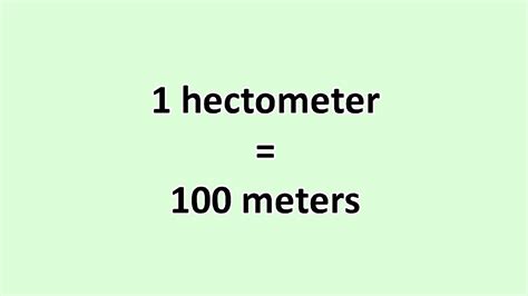 Convert Hectometer to Meter - ExcelNotes