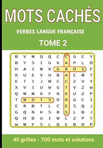 Amazon Mots Cachés Verbes Langue Française Tome 2 Mots mêlés