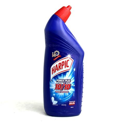 Blue Liquid Harpic Toilet Cleaner Power Plus Packaging Size