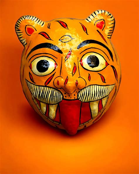6 Tiger Mask Cheriyal Masks Its About Crafts