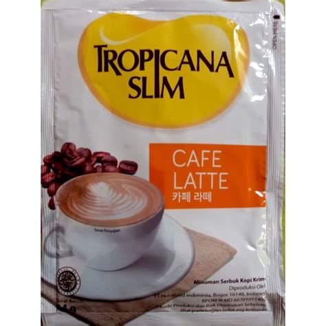 Jual TROPICANA SLIM CAFE LATTE PER SACHET Shopee Indonesia