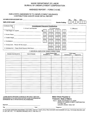 Fillable Online Maine Form C1a Me Maine Fax Email Print PdfFiller