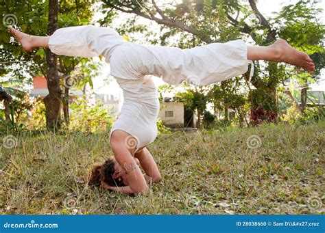 Female Yoga Master stock photo. Image of head, lesson - 28038660