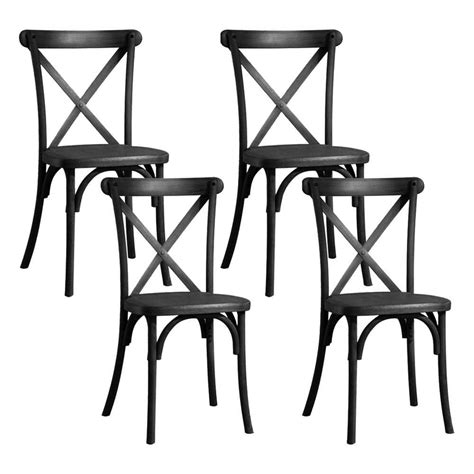 Tiramisubest Resin Cross Back Chair For Dinning Room Wedding