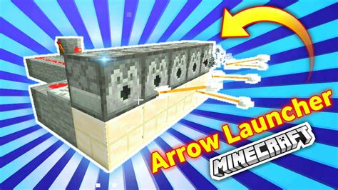 How To Make A Automatic Arrow Launcher In Minecraft How To Make A Automatic Arrow Cannon Youtube