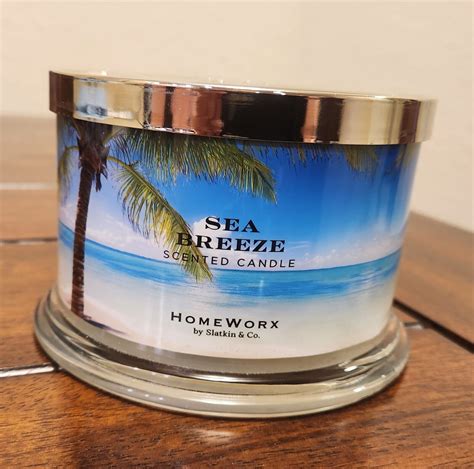 Homeworx SEA BREEZE Scented Candle 18 Oz 4 Wick By Harry Slatkin NEW EBay