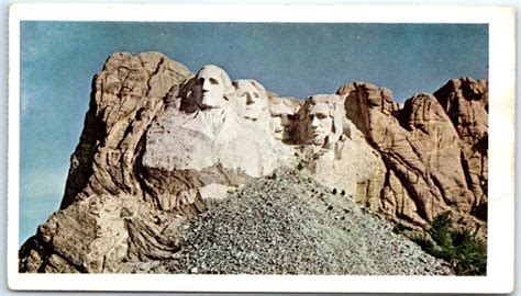 Postcard Mount Rushmore Mount Rushmore National Memorial South