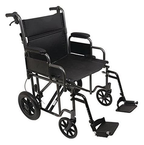 Probasic Heavy Duty 22 Inch Transport Wheelchair 22 Seat Senior