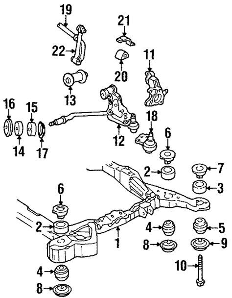 Cadillac Seville Stabilizer Bar Clamp SUSPENSION FRONT 3547359