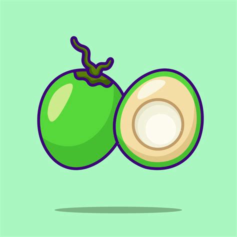 Coconut Cute Icon Vector Illustration Design 10257803 Vector Art At