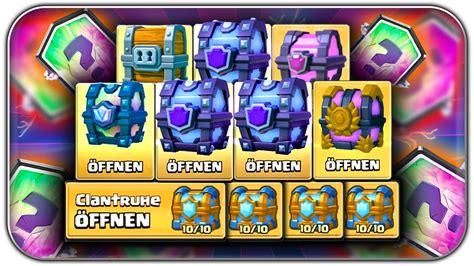 Wtf 😮 4x Clan Truhe 3x Super Magical Chest 2x Legendary Clash Royale Opening Deutsch