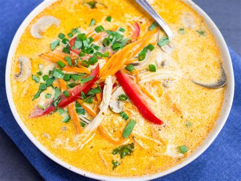 Thai Coconut Curry Chicken Soup One Clever Chef