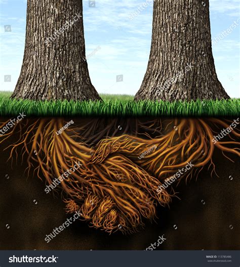 39 Tree Roots Shaking Hands Immagini Foto Stock E Grafica Vettoriale