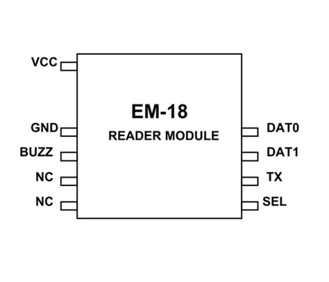 EM18 RFID Reader Module Pinout Equivalents Circuit Datasheet