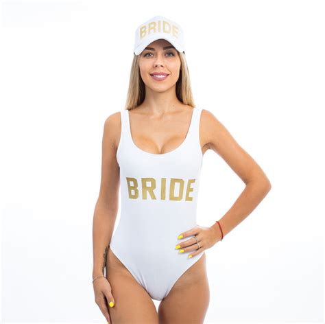 Bride Bathing Suit Bridal Swim Bride White Swimsuit For Etsy