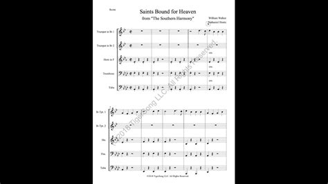 Saints Bound For Heaven For Brass Quintet Youtube