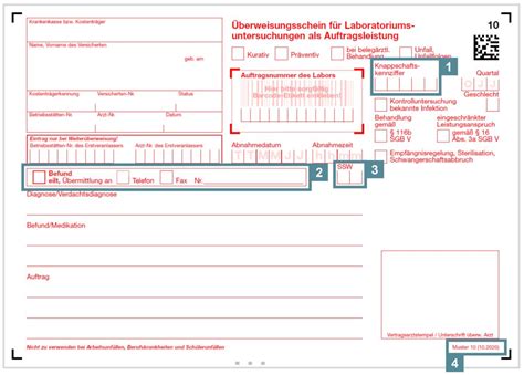 Neue Muster 10 Und 10A Formulare Diagnosticum