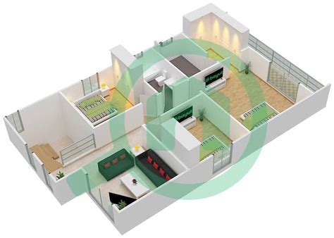 Floor Plans For Type Sama Majlis B Bedroom Villas In Nasma Residence