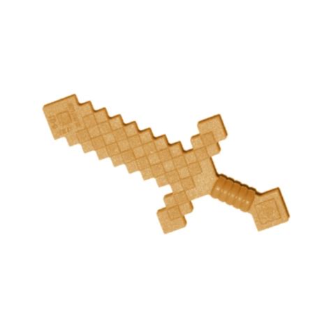 Lego® 18787 6093621 Minecraft Weapon Sword Pixelated Pearl Gold