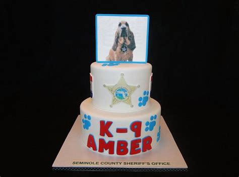 K 9 Amber Celebration Decorated Cake By Elisa Colon CakesDecor