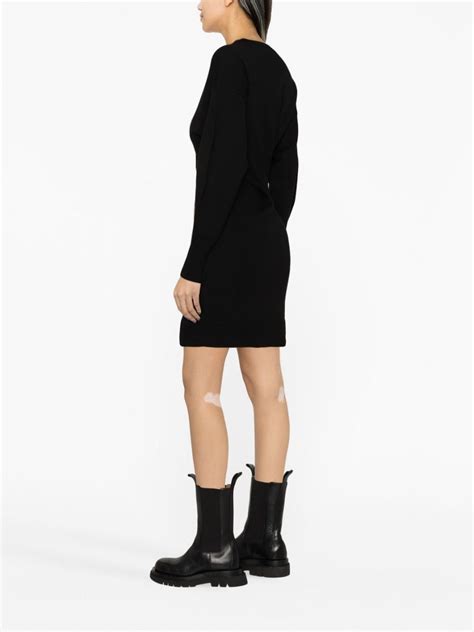 Alexander McQueen Cut Out Ribbed Knit Minidress Farfetch