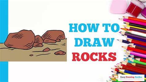 How To Draw Rocks In A Few Easy Steps Drawing Tutorial For Beginner