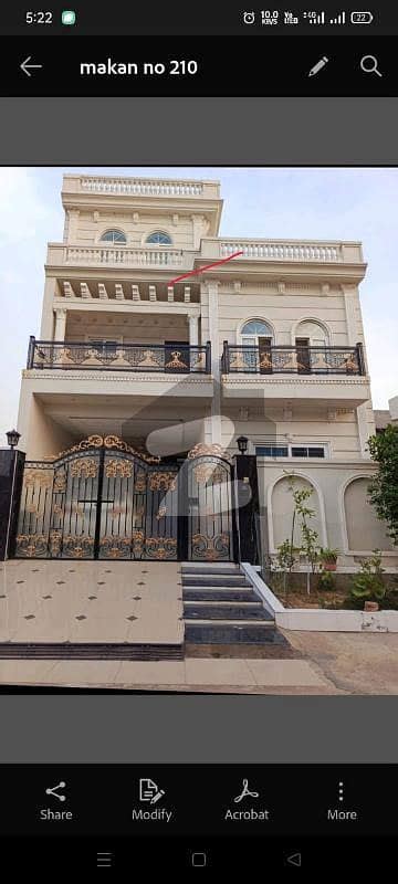 Brand New House Vip Fully Furnished Marla Double Story Park Facing