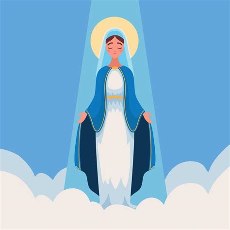 The Assumption Of Mary 11212389 Vector Art At Vecteezy