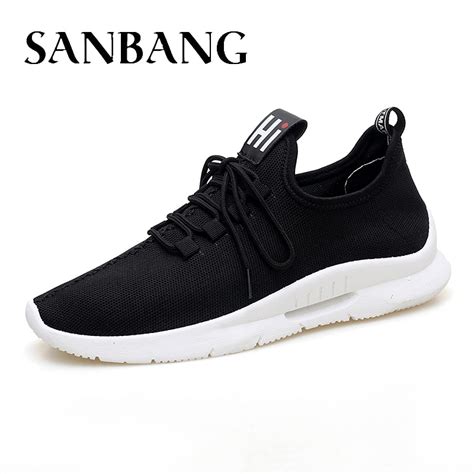 2018 Moda Masculina Casual Shoes Lace Up Verão Malha Respirável Homens