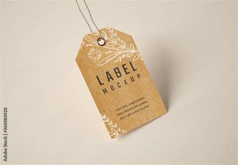 Kraft Paper Label Mockup Stock Template | Adobe Stock