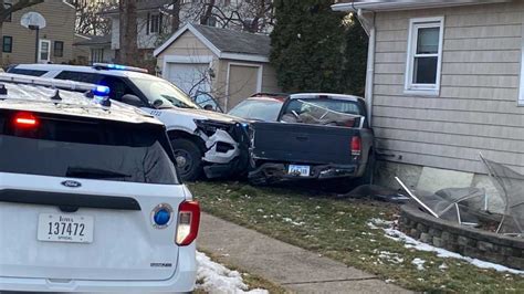 Police Chase Ends With Crash Into Home