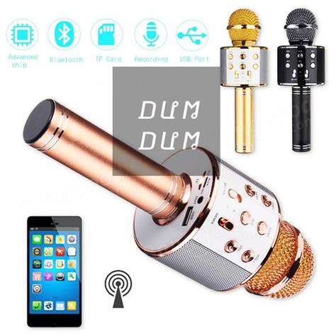 Jual Mic Speaker Smule Ws Karaoke Ktv Bluetooth Wireless Microphone