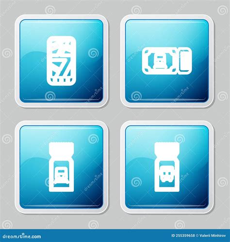 Set Line Infographic of City Map, Train Ticket, and Bus Icon. Vector