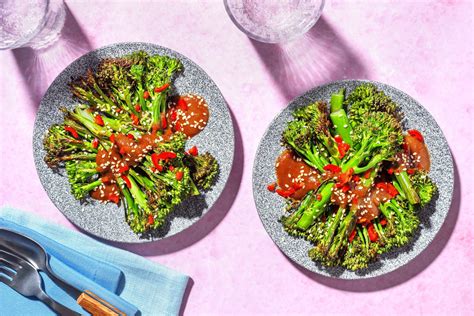 Sticky Honey Miso Roasted Tenderstem Broccoli Recipe HelloFresh