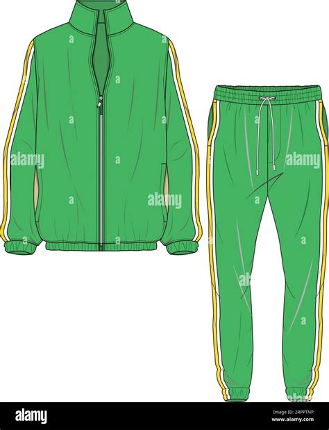 UNISEX WEAR SPORTS WEAR COORDINATE TRACKCUIT TOP AND JOGGER SET VECTOR